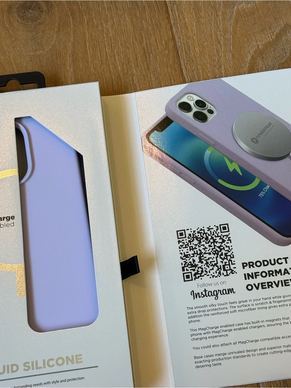 New Base Liquid Silicone MagCharge Case for iPhone 14 Pro - Lavender Purple case